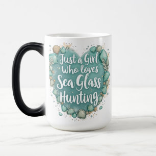 Gewoon een meisje dat houdt van Zee Glass Hunting Magische Mok
