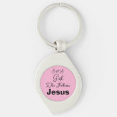 Gewoon een meisje dat Jezus volgt Sleutelhanger (Voorkant)