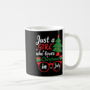 Gewoon een meisje dat Kerstmis in juli leuk vindt Koffiemok