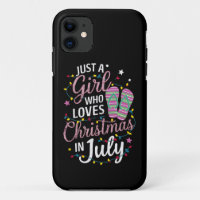 Gewoon Een Meisje Dat Kerstmis in Juli Zomer Liefh