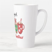 Gewoon Een Meisje Dat Kerstmis Liefheeft Latte Mok (Rechts)