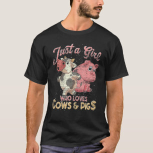 Gewoon Een Meisje Dat Koeien En Varkens Liefheeft T-shirt