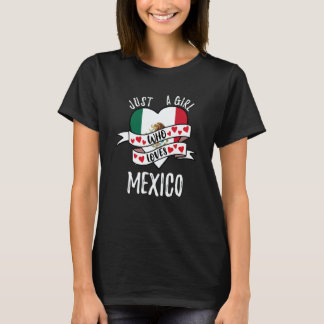 Gewoon Een Meisje Dat Lief Is Met Mexico T-shirt