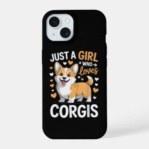 Gewoon Een Meisje Dat Lief Is Voor Corgis iPhone 15 Case