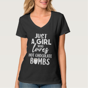Gewoon Een Meisje Dat Lief Is Voor Hete Chocolade T-shirt