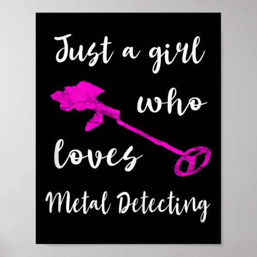 Gewoon een meisje dat metaaldetectie leuk vindt De Poster (Voorkant)
