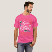 Gewoon Een Meisje Dat Otter En Bowling Grappig Bow T-shirt (Voorkant volledig)