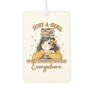 Gewoon een meisje dat overal boeken meeneemt  luchtverfrisser