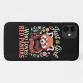 Gewoon Een Meisje Dat Rode Panda's Liefheeft Case-Mate iPhone Case (Achterkant (horizontaal))