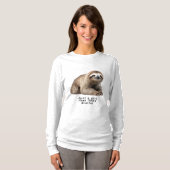 gewoon een meisje dat sloths leuk vindt t-shirt (Voorkant volledig)