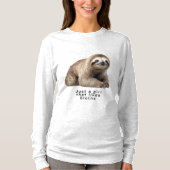 gewoon een meisje dat sloths leuk vindt t-shirt (Voorkant)