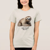 gewoon een meisje dat sloths leuk vindt Tri-Blend shirt (Voorkant)