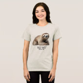 gewoon een meisje dat sloths leuk vindt Tri-Blend shirt (Voorkant volledig)