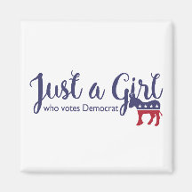 Gewoon een meisje dat stemt Democrat Magnet