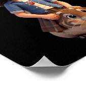 Gewoon een meisje dat van Aardbeien houdt Poster (Hoek)