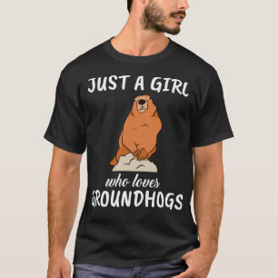 Gewoon een meisje dat van Aardbeien houdt T-shirt