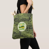 Gewoon een meisje dat van Alligator Print houdt Tote Bag (Dichtbij)