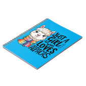 Gewoon een meisje dat van Alpacas houdt Notitieboek (Linkerzijde)