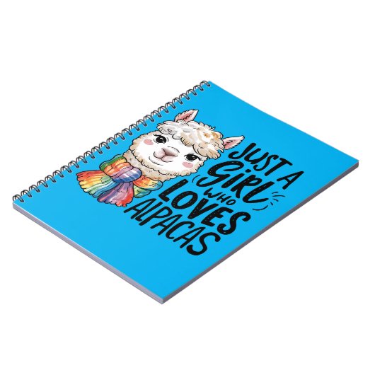 Gewoon een meisje dat van Alpacas houdt Notitieboek (Linkerzijde)