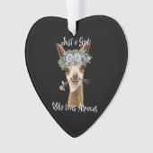 Gewoon een meisje dat van Alpacas houdt Ornament (voorkant)