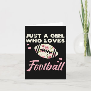 Gewoon een meisje dat van Amerikaanse Football blo Kaart