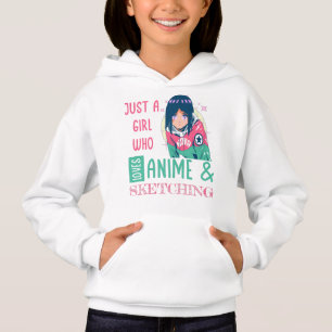 Gewoon een meisje dat van animatie houdt en schets