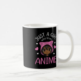 Gewoon een meisje dat van Anime African American G Koffiemok