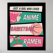 Gewoon een meisje dat van Anime Basketball Ramen K Poster (Voorkant)