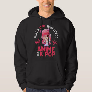 Gewoon een meisje dat van anime en KPop-merch K Po Hoodie