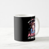 Gewoon een meisje dat van Anime en Muziek Anime Lo Koffiemok (Voorkant rechts)