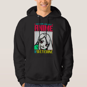 Gewoon een meisje dat van anime en schetsen houdt hoodie