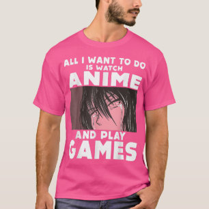 Gewoon een meisje dat van Anime en Video Games Jap T-shirt