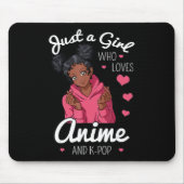 Gewoon een meisje dat van Anime houdt en Afrikaans Muismat (Voorkant)