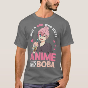 Gewoon een meisje dat van Anime houdt en Boba Tea  T-shirt