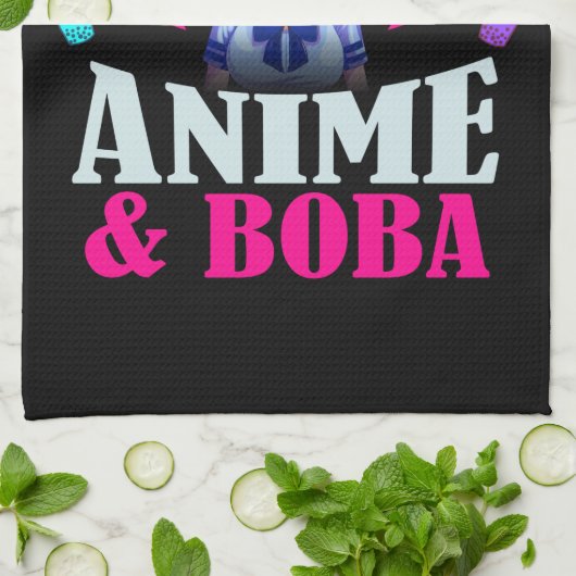 Gewoon een meisje dat van Anime houdt en Boba Theedoek (Gevouwen)