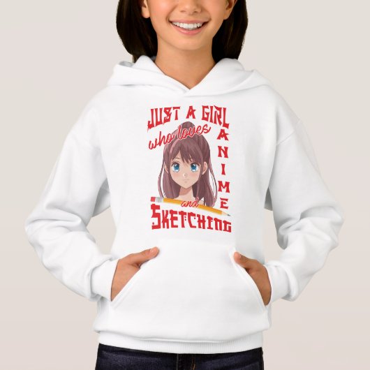 Gewoon een meisje dat van Anime houdt en ketting (Voorkant)