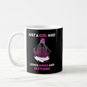 Gewoon een meisje dat van Anime houdt en ketting Koffiemok