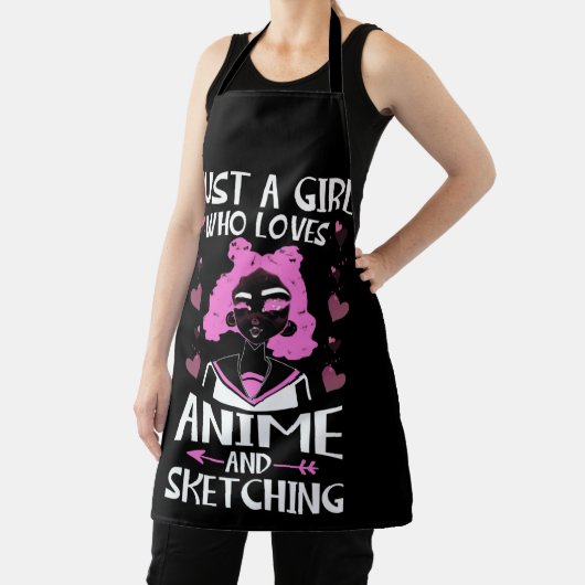 Gewoon een meisje dat van Anime houdt en ketting Schort (Insitu)