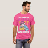 Gewoon een meisje dat van Anime houdt en ketting T-shirt (Voorkant volledig)