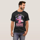 Gewoon een meisje dat van Anime houdt en ketting T-shirt (Voorkant volledig)