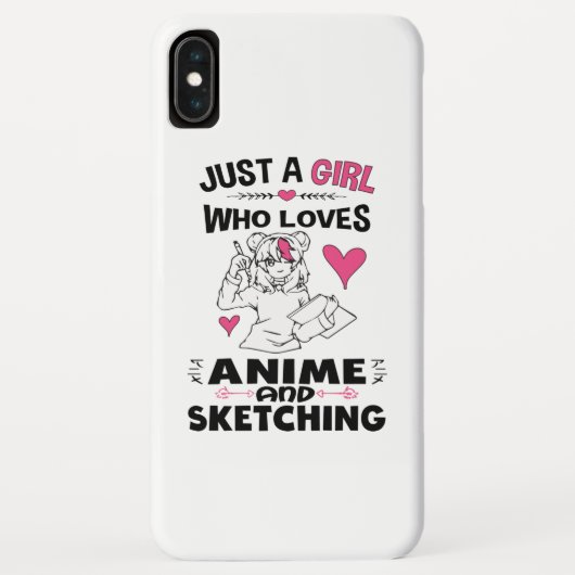 Gewoon een meisje dat van Anime houdt en meisjes k Case-Mate iPhone Case (Achterkant)
