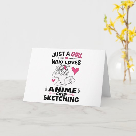 Gewoon een meisje dat van Anime houdt en meisjes k Kaart (Gele Bloem)