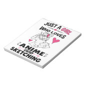 Gewoon een meisje dat van Anime houdt en meisjes k Notitieblok (Linkerzijde)