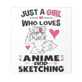 Gewoon een meisje dat van Anime houdt en meisjes k Notitieblok (Voorkant)