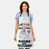 Gewoon een meisje dat van Anime houdt en meisjes k Schort (Gedragen)