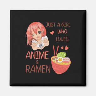Gewoon een meisje dat van Anime houdt en Ramen Jap Magneet