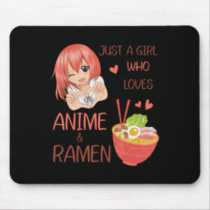 Gewoon een meisje dat van Anime houdt en Ramen Jap Muismat