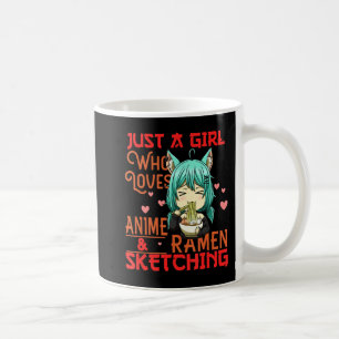 Gewoon een meisje dat van Anime houdt en Ramen Ske Koffiemok
