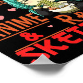 Gewoon een meisje dat van Anime houdt en Ramen Ske Poster (Hoek)