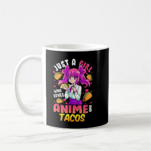 Gewoon een meisje dat van Anime houdt en Tacos Cin Koffiemok